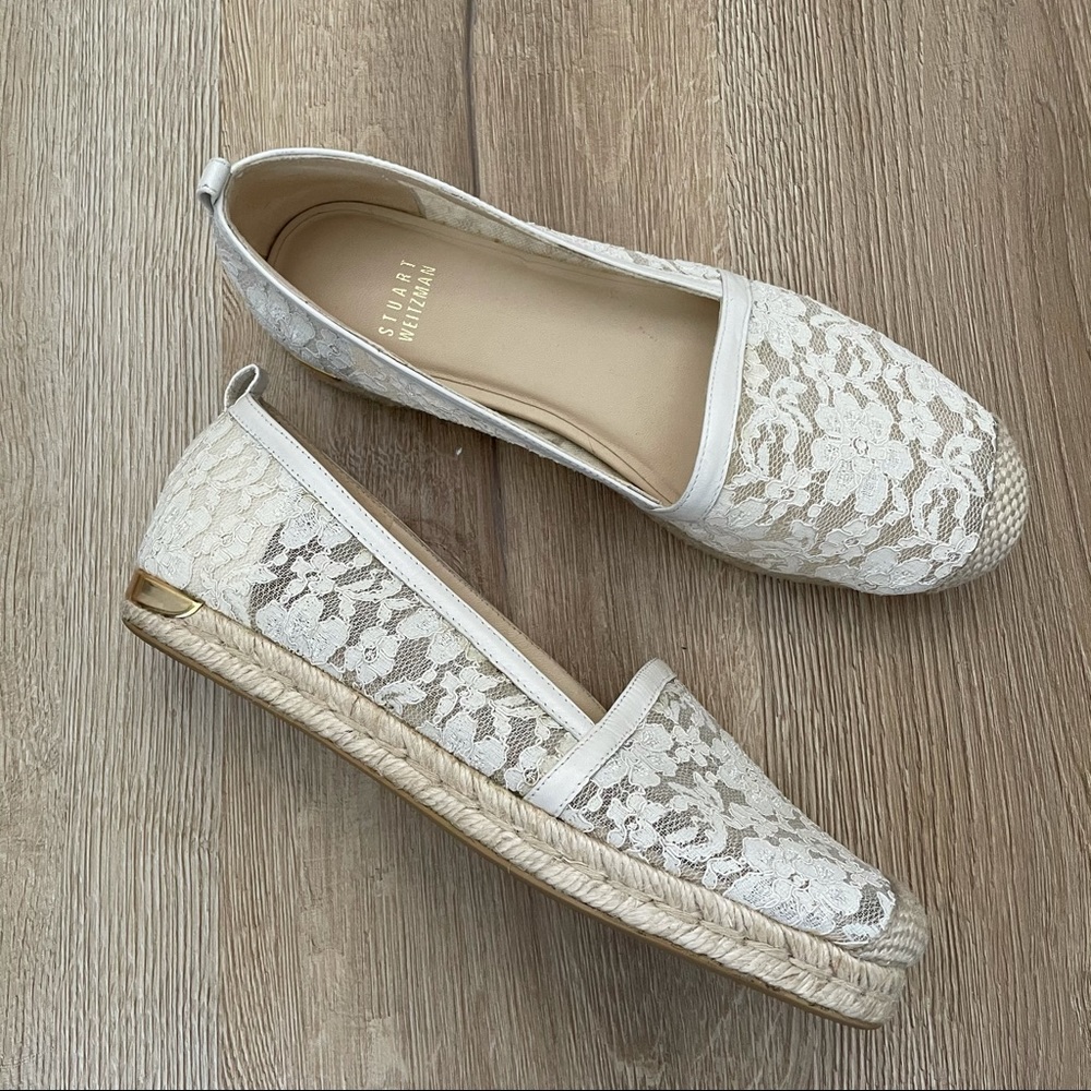Stuart Weitzman Lace Espadrille